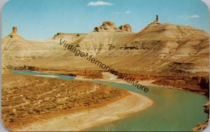 Firehole Region on Green River South of Green River Wyoming Postcard PC285