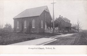 Pennsylvania Telford Evangelical Church Berkemeyer Postcard