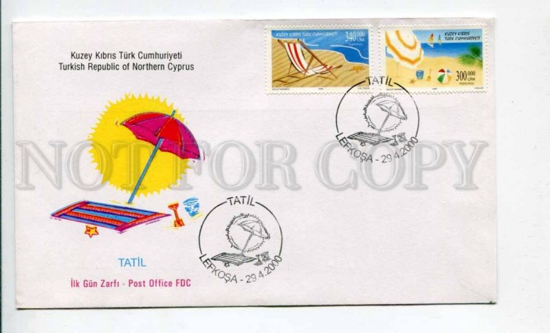 293300 Turkish Northern Cyprus 2000 year First Day COVER vacation