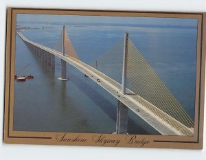 Postcard Sunshine Skyway Bridge St. Petersburg Florida USA