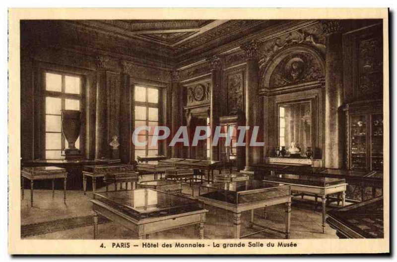 Old Postcard Paris Hotel Mint The Great Hall of the Museum