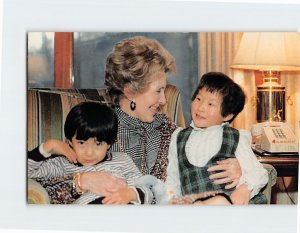 Postcard First Lady Nancy Reagan Lee Kill Woo & Ahn Ji Sook White House W. DC