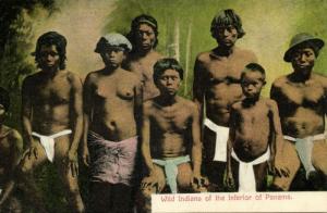 panama, Wild Indians of the Interior (1910s) J.L. Maduro Postcard