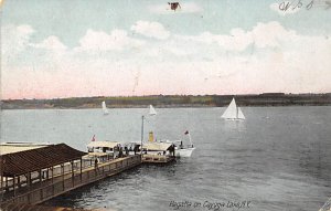 Unidentified Regatta on Cayuga Lake Sail Boat Ship 