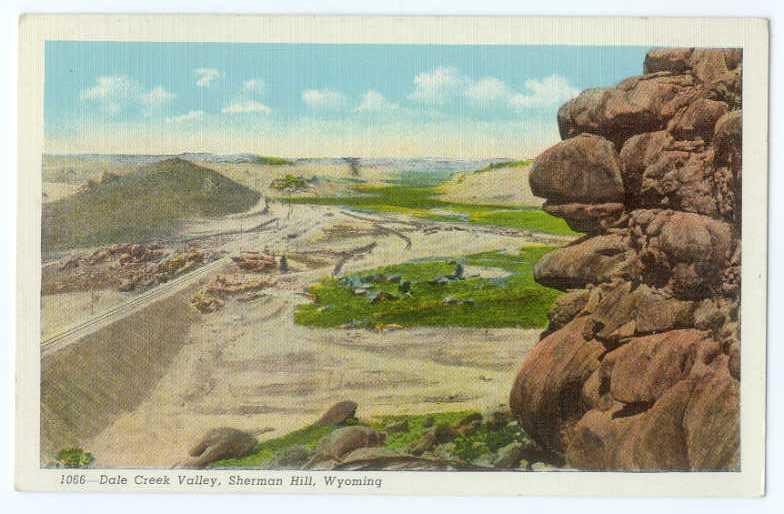 Linen of Dale Creek Valley Union Pacific RR Sherman Hill WY