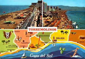 Spain Costa Del Sol Torremolinos Multi Views and Map