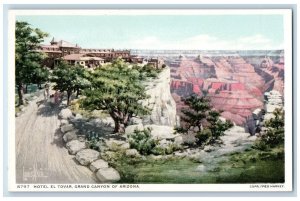 c1920 Hotel El Tovar Restaurant Building View Grand Canyon Arizona AZ Postcard 