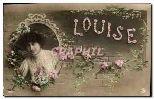 Old Postcard Fancy Louise Surname