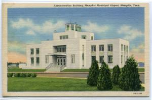 Administration Building Memphis Municipal Airport Tennessee postcard