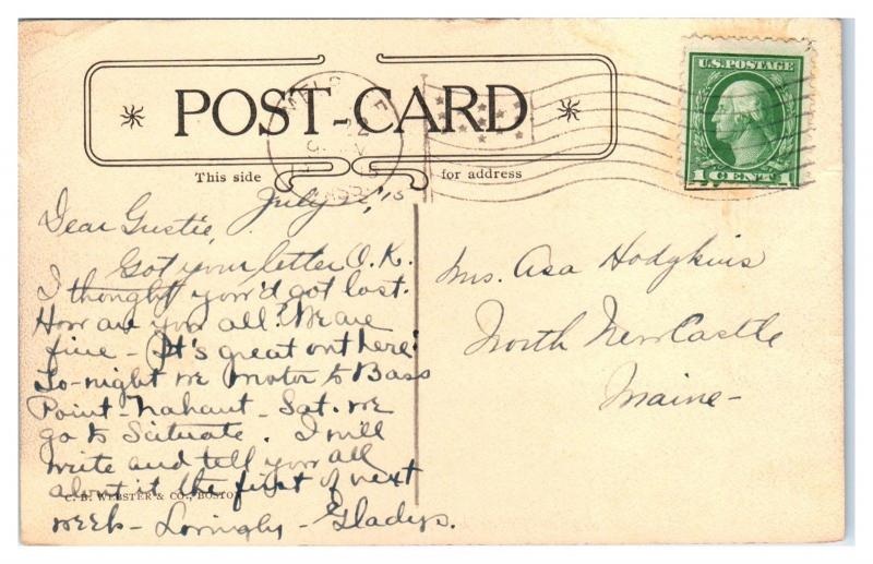 1915 Lynde Farm House, Melrose, MA Postcard