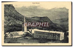 Old Postcard The Alps Our Lady of Laus Convent and the Church