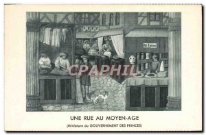 Old Postcard A Street medieval thumbnail Government Princies