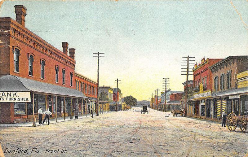 Sanford FL Front Street Street View Store Front's Postcard