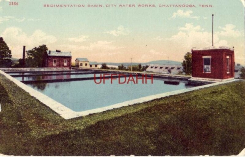 SEDIMENTATION BASIN, CITY WATER WORKS, CHATTANOOGA, TN. 