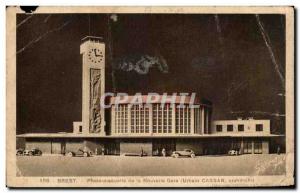 Old Postcard Brest Model Photo of New Station