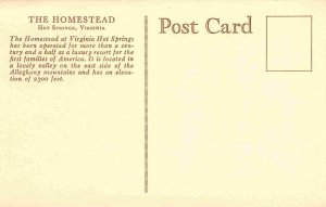 Golf Course The Homestead Resort Hot Springs Virginia postcard