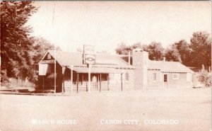 Canon City, CO Colorado RANCH HOUSE RESTAURANT ca1950's Chrome ROADSIDE Postcard