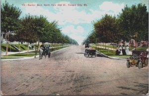 Benton Boulevard North From 31st St Kansas City Missouri Vintage Postcard C165