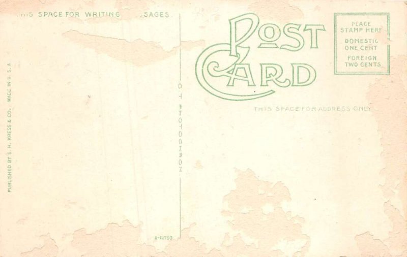 Salisbury North Carolina N. Main St., Drug Store, Color Lithograph PC U7023