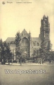 Cathedrale Saint Sauveur Bruges Belgium Postcard