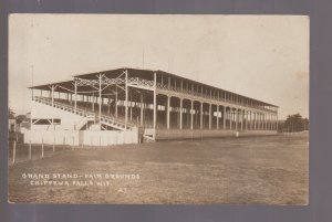 Chippewa Falls WISCONSIN RPPC c1910 GRANDSTAND Fair Grounds nr Eau Claire WI