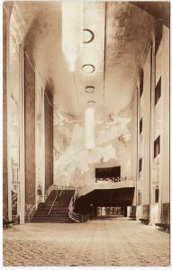 NY   NYC   ROCKEFELLER CENTER INTERIOR  RPPC postcard