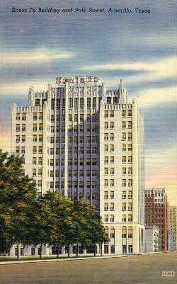 Sante Fe Building and Polk Street - Amarillo, Texas TX  