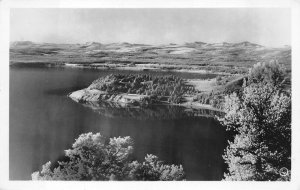 RPPC STEAMBOAT POINT FROM LOOKOUT BUTTE ALASKA REAL PHOTO POSTCARD (c. 1930s)