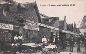 D'Anvers Attractions 1910 Belgium Amazing Old Postcard