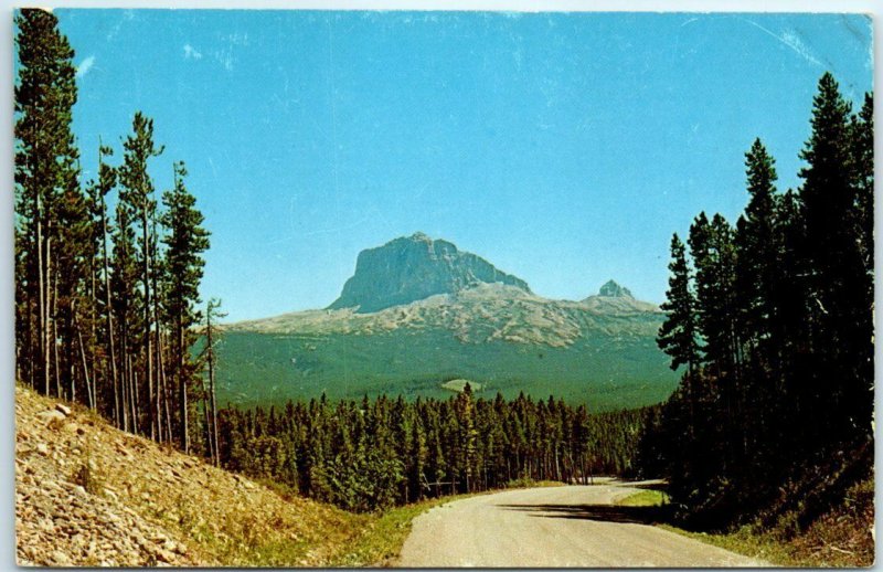 M-16158 Chief Mountain as seen from the Chief Mountain Highway Montana