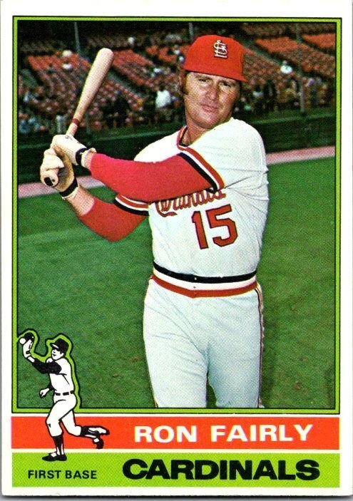 1976 Topps Baseball Card Ron Fairley St Louis Cardinals  sk12337