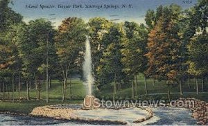 Island Spouter, Geyser Park - Saratoga Springs, New York