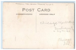 c1910's Mail Building Indiana Ave. And 26th St Chicago IL RPPC Photo Postcard
