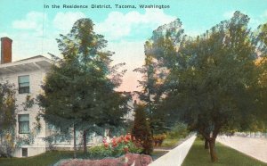 Residence District Tacoma Washington WA Vintage Postcard c1920