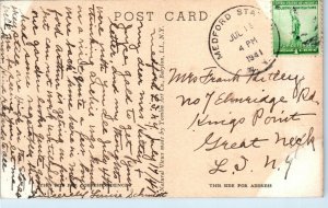 1940s Section of Camp Upton Long Island New York Postcard