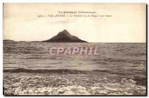 Old Postcard The Verdelet Val Andre Seen from a Piégu High Sea