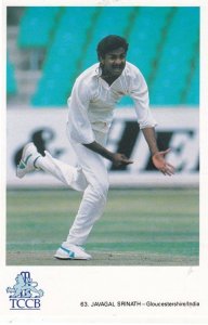 Javagal Srinath Gloucestershire India International Cricketer Cricket Postcard