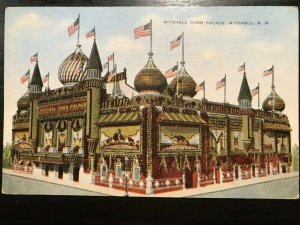 Vintage Postcard 1930-1945 Mitchell Corn Palace Mitchell South Dakota