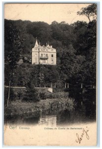 1903 Castle Of The Count Of Berlaimont Clerf Clervaux Luxembourg Postcard