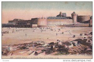 La Grande Plage Et Le Chateau, SAINT-MALO (Ille Et Vilaine), France, 1900-1910s