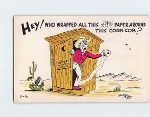 Postcard Hey! Who Wrapped All This Paper Around This Corn Cob?, Comic Art Print