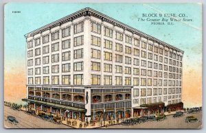 Peoria Illinois~Block & Kuhl Co~Greater Big White Store~1st Dept Store~Vtg PC