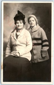 c1910s Chicago, IL Cute Lookalike Boy Mother RPPC 51st St Station Cancel A185