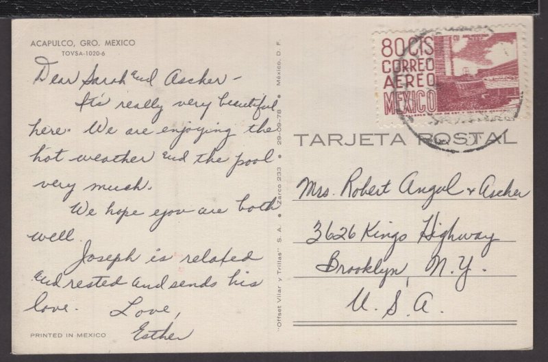 Mexico - Acapulco GRO. -  post marked ~ Chrome