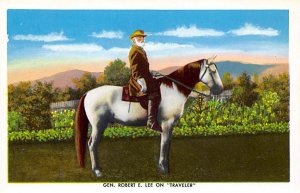 Gen. Robert E Lee on his horse traveler Gettysburg, Pennsylvania, USA Civil W...