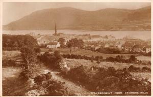 Warrenpoint Ireland 1940s RPPC Real Photo Postcard From Dromore Road