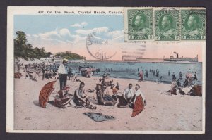Postcard, CANADA, On the Beach, Crystal Beach