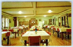 PARK FALLS, Wisconsin WI ~Roadside BOYD'S MASON LAKE RESORT Dining Room Postcard