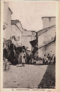 Algeria Constantine Quartier Arabe Vintage Postcard C196