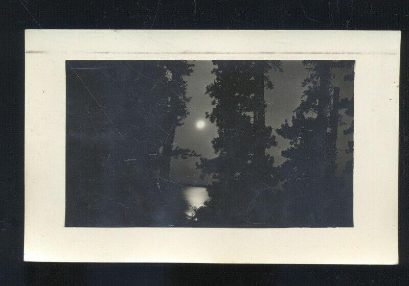 RPPC PEQUOT MINNESOTA 1930 MOON LIGHT VINTAGE REAL PHOTO POSTCARD